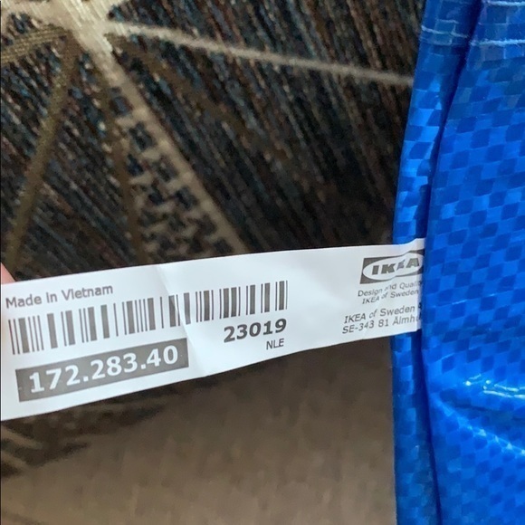 1 Ikea blue sturdy carrying plastic bag washable spring cleaning 🧽 must-have! - Picture 5 of 8
